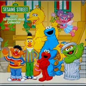 Sesame Street Wall Calendar 2022 16-Month Wall Calendar 10" x 10" New Sealed